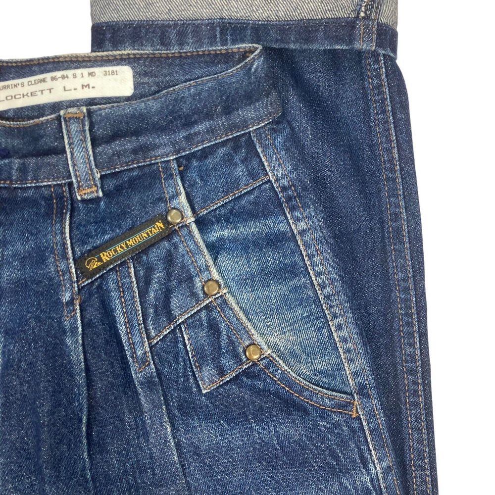Rockies Vintage Rocky Mountain High Waisted Western Bareback Jeans, Size 28 - Picture 3 of 9